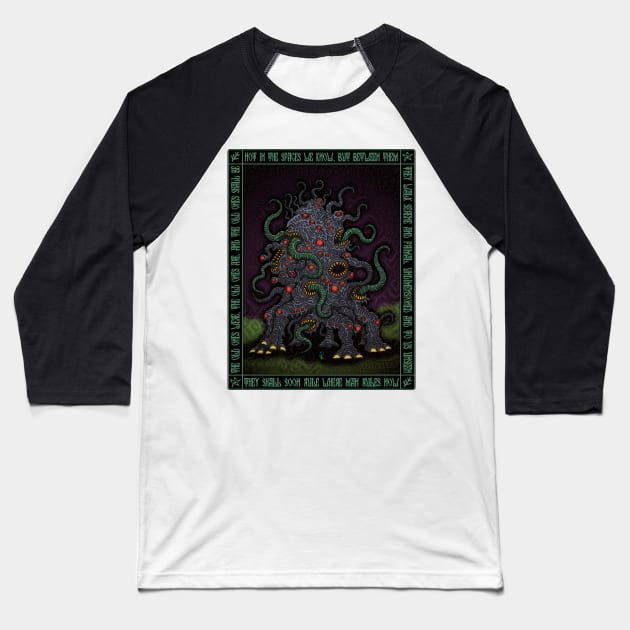 Dunwich Horror Icon - Azhmodai 2019 Baseball T-Shirt by azhmodai